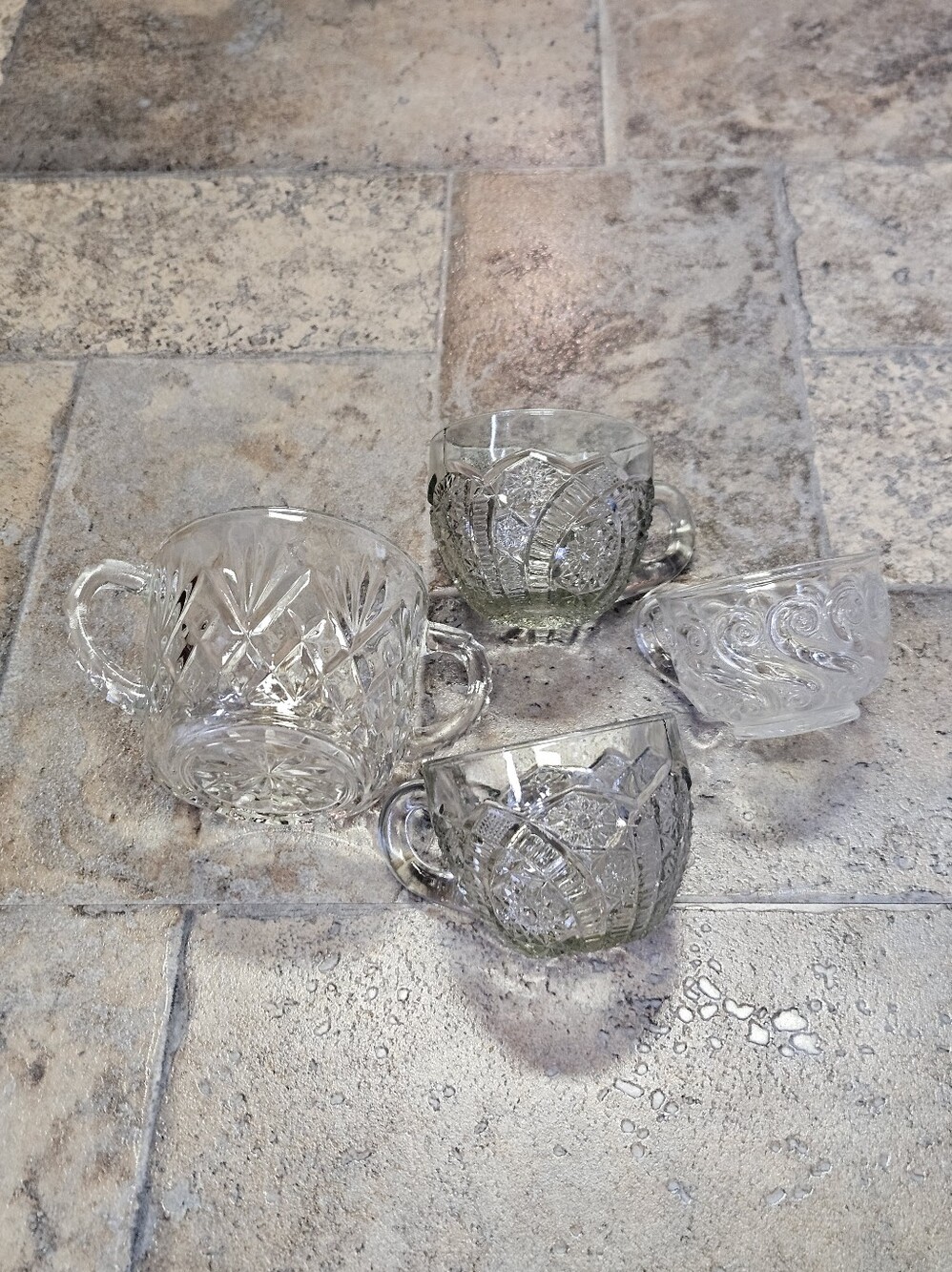 Four Pieces Of Miscellaneous Glassware